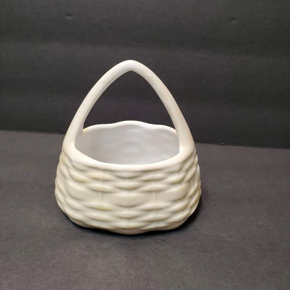 Elfinware | Accents | Antique German Elfinware Porcelain Basket Applied ...